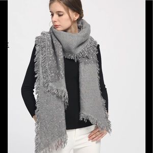 Brand new oversized grey winter scarf